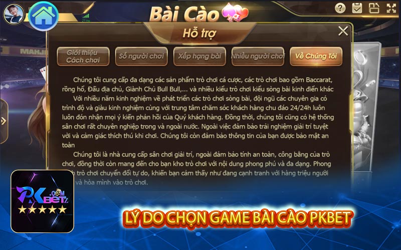 ly do chon game bai cao pkbet